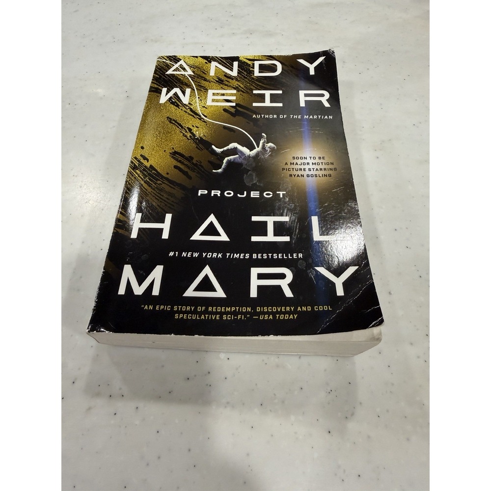 Andy Weir Project Hail Mary (2022) Paperback Sci Fi Book Softcover